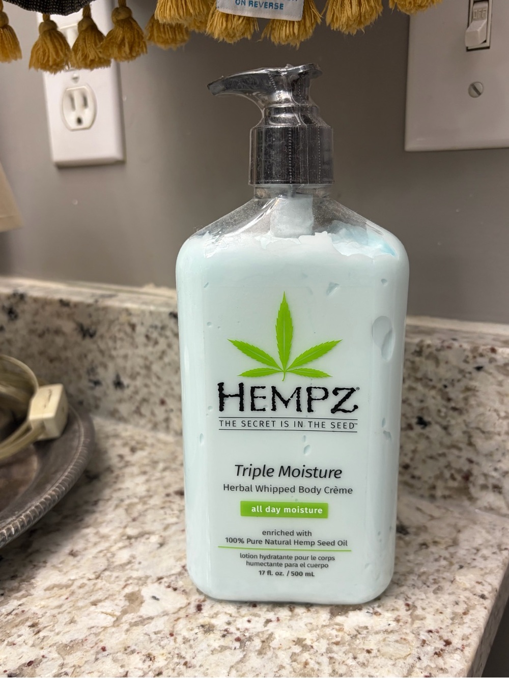 Hempz Triple Moisture Herbal Whipped Body Crème - Blue 17 oz NWT clean beauty